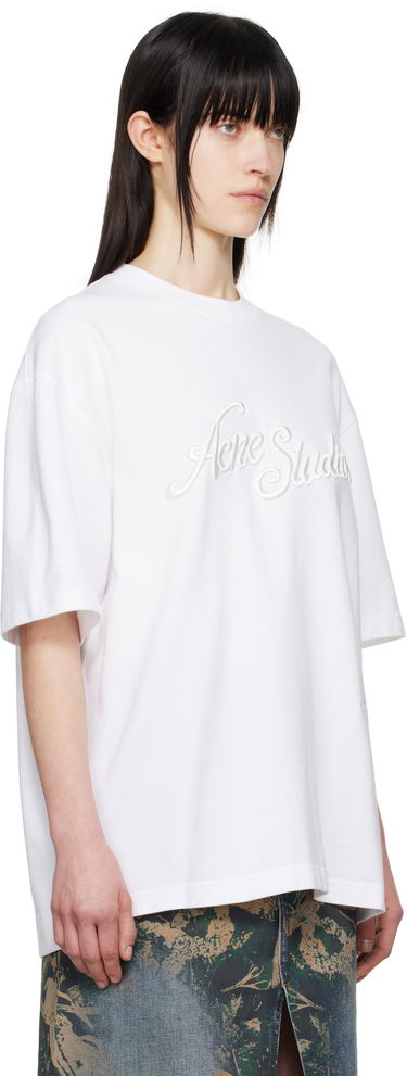 T-shirt Acne Studios Acne Studios Logo T-Shirt Lyserød | CL0327-, 4