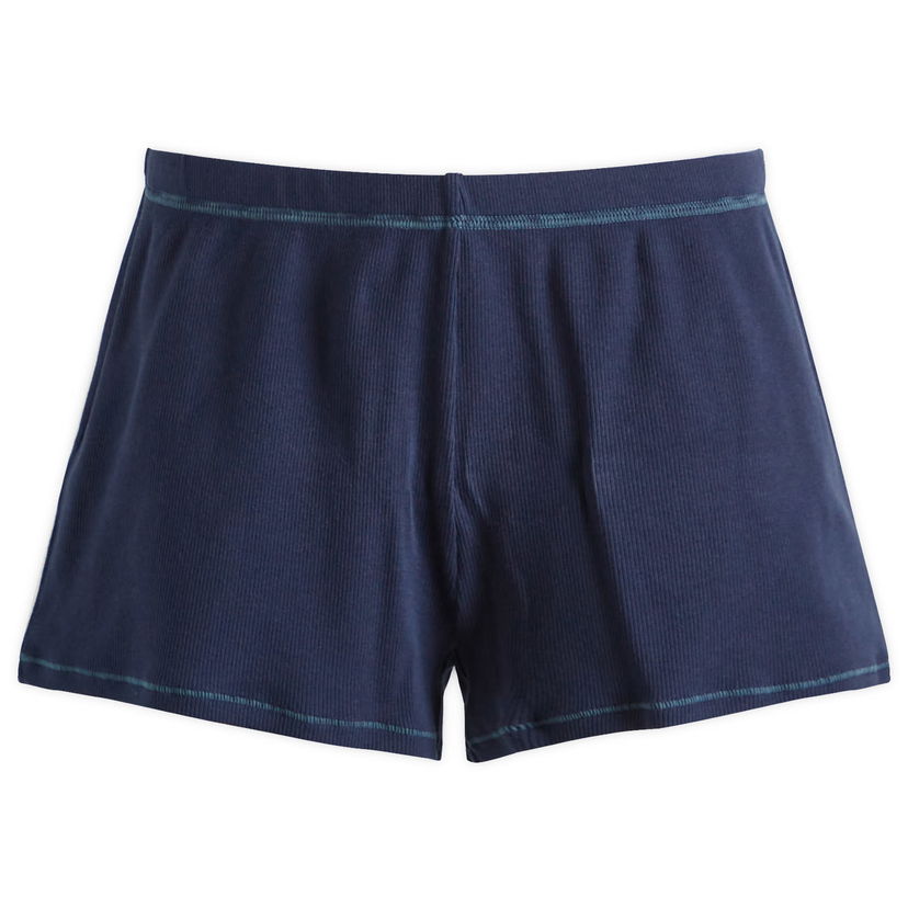Boksere SKIMS SKIMS Cotton Rib Loose Short, Size Large Mørkeblå | SH-SHO-8509W-NAVY