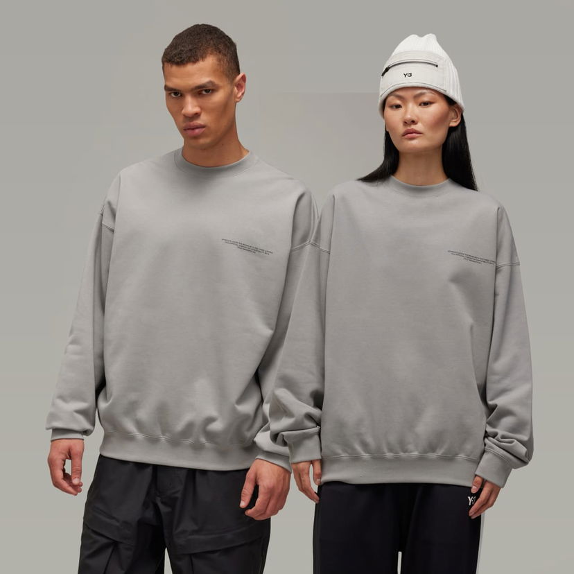 Sweatshirt Y-3 Y-3 Logo Crew Sweatshirt Grå | JD9815
