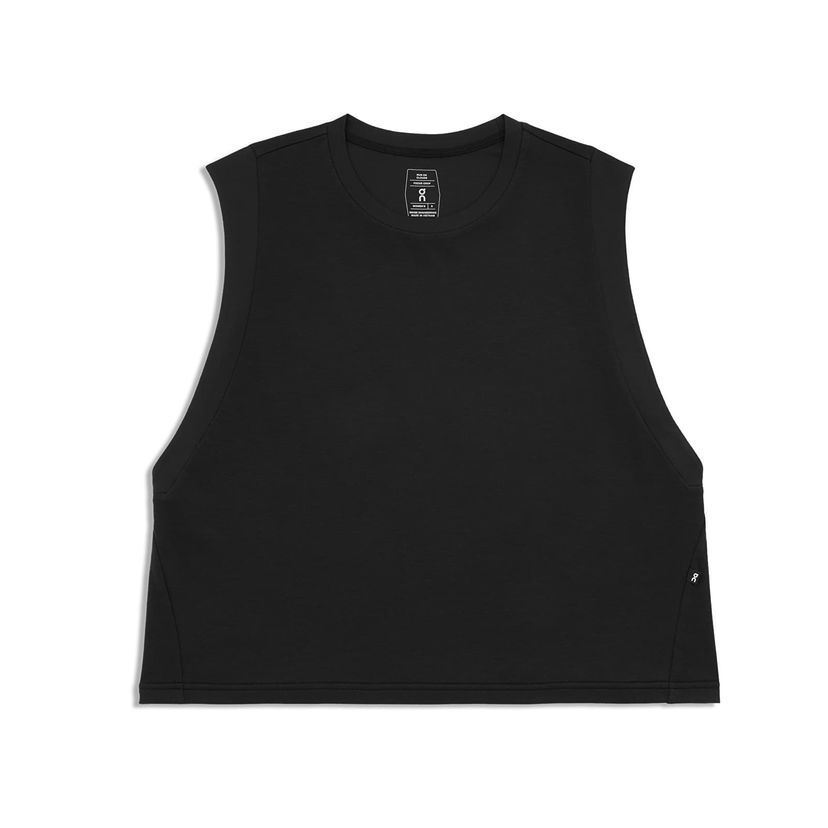 Tanktop On Running Focus Crop Black Sort | 1WE11850553