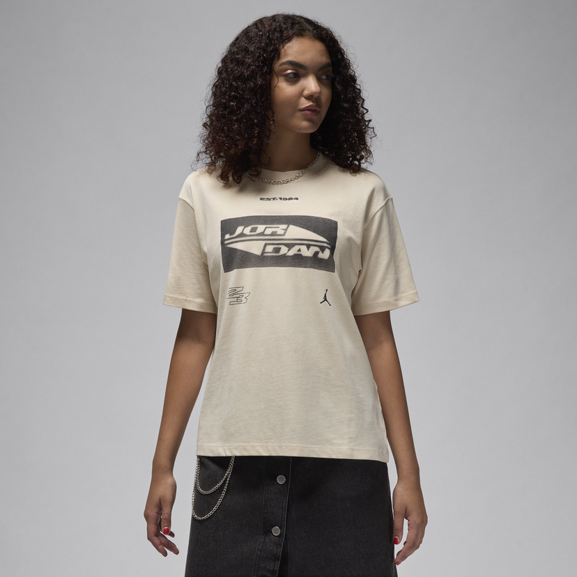 T-shirt Jordan Jordan Girlfriend Beige | FV7134-203