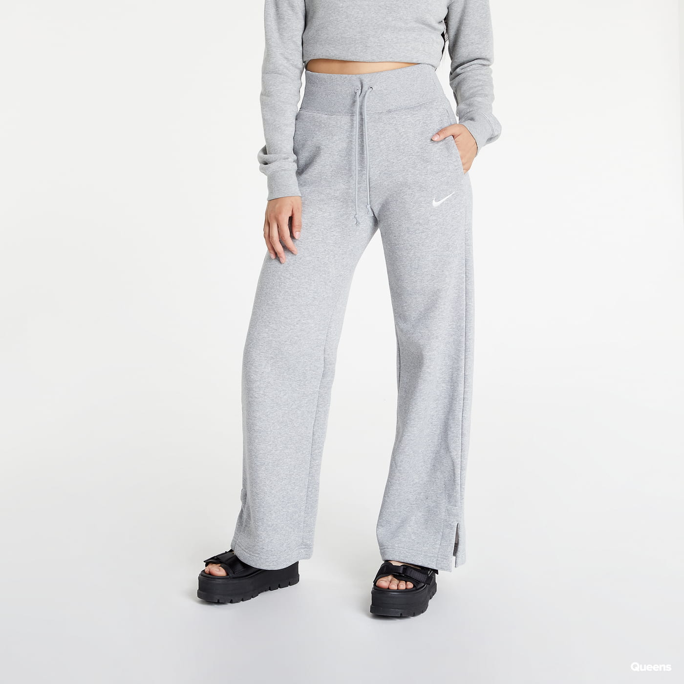 Joggingbukser Nike High-Rise Wide-Leg Pants Grå | DQ5615-063, 0