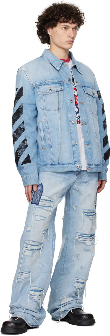 Jakke Off-White Off-White Diag Arrow Skate Denim Jacket Blå | OMYE09BS25DEN0024600, 3