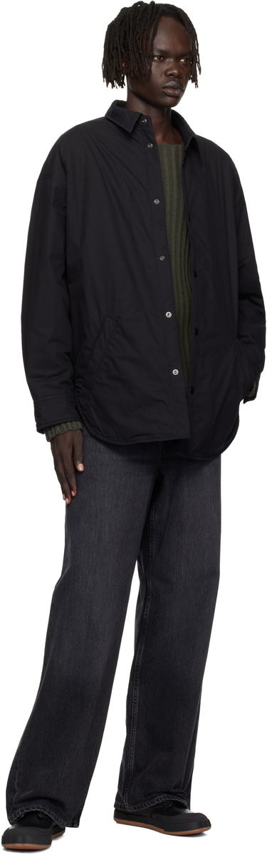 Skjorte Acne Studios Acne Studios Button-Up Overshirt Sort | B90855-, 3