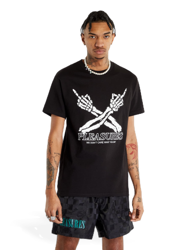T-shirt Pleasures Don't Care T-Shirt Sort | P23SP051 BLACK