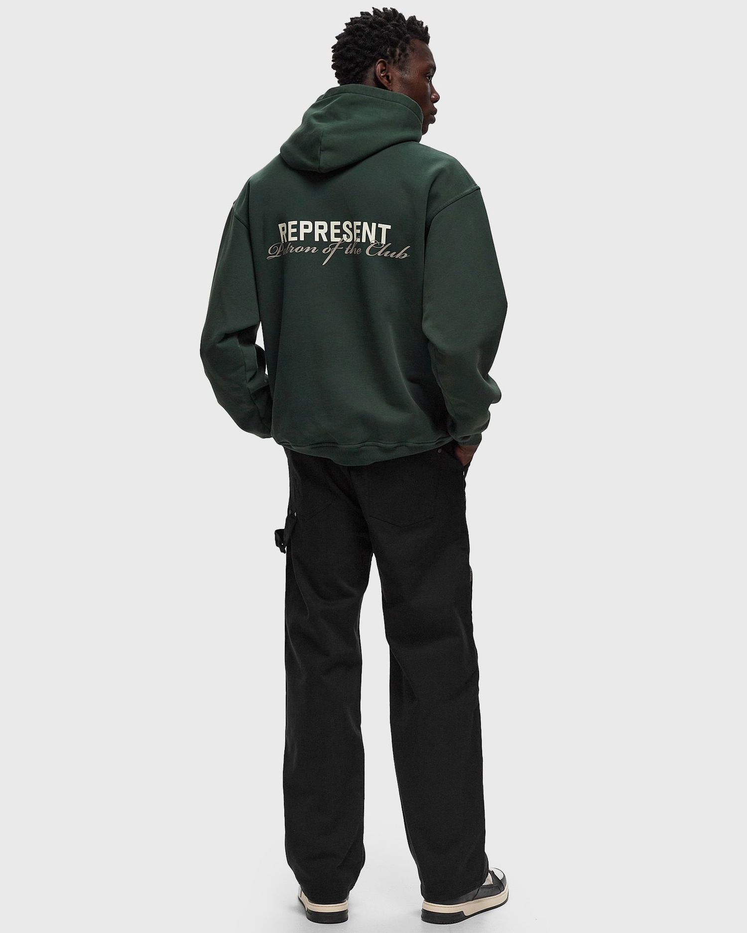 Sweatshirt Represent Clo Represent PATRON OF THE CLUB HOODIE Grøn | MLM4270-386, 1