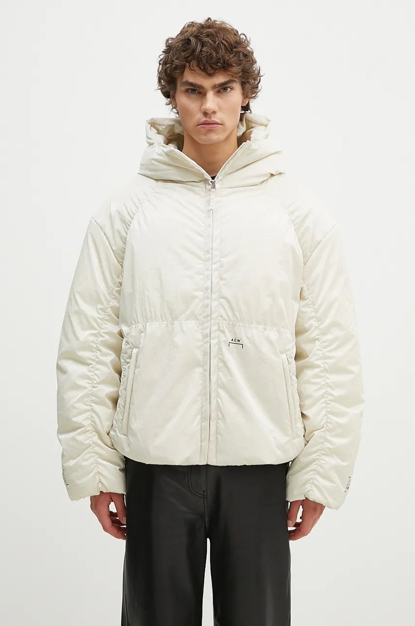 Puffer jakke A-COLD-WALL* Veneer Oversized Puffer Jacket Beige | ACWMO268, 0