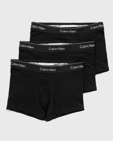 Boksere CALVIN KLEIN ICON Cotton Stretch 3-Pack Trunks Sort | LV00NB4392TM6, 0