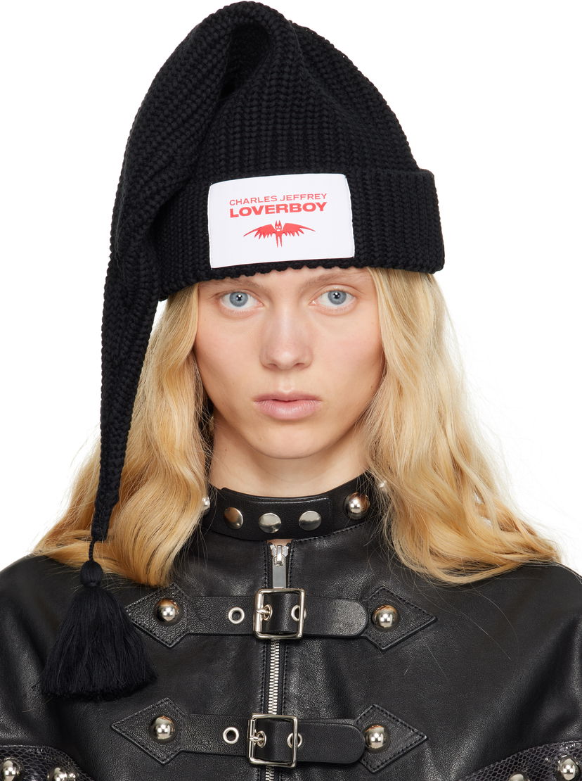 Beanie Charles Jeffrey Loverboy Charles Jeffrey LOVERBOY Sloppy Giuseppe Knit Beanie with Tassel Sort | 54131001