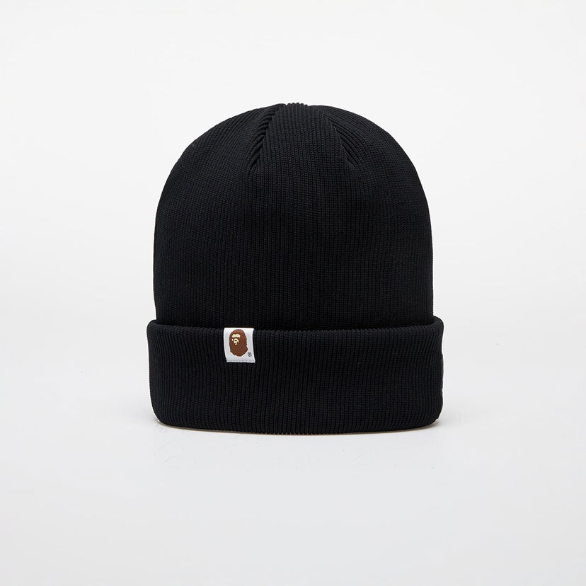 Beanie BAPE Logo Knit Cap Sort | 001HTK801008M BLK