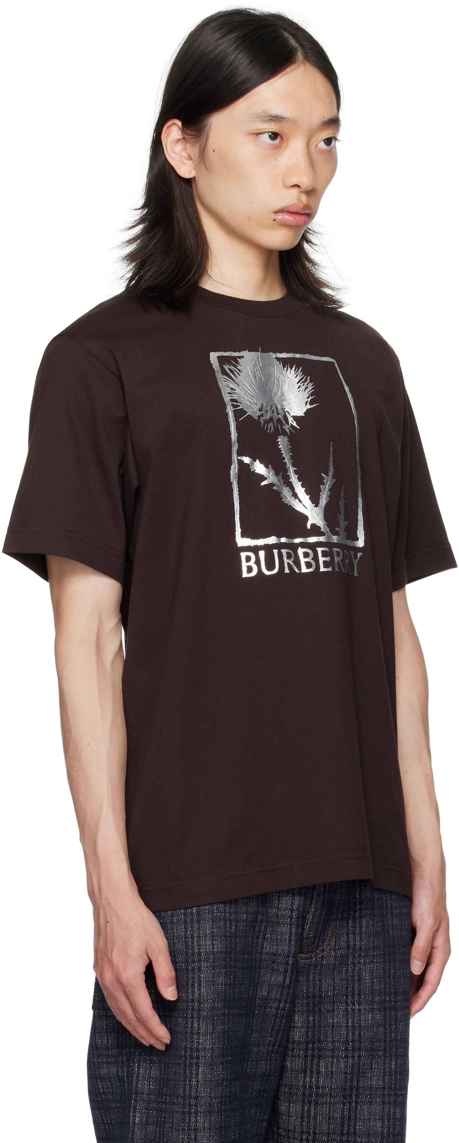 T-shirt Burberry Burberry Foil Graphic T-Shirt Brun | 8116887, 1