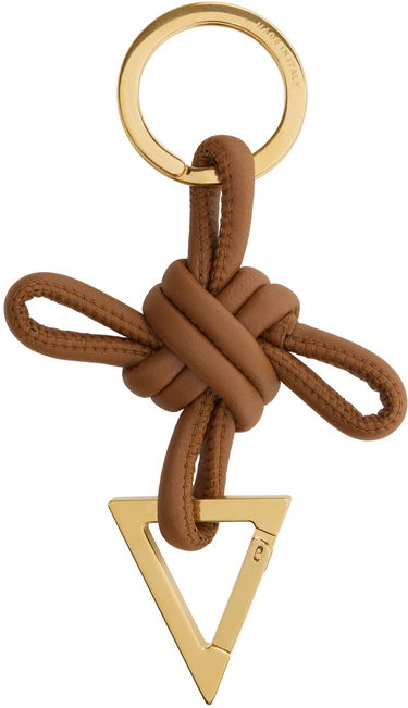 Nøgleringe Bottega Veneta Triangle Keychain Brun | 619100 V0050, 1