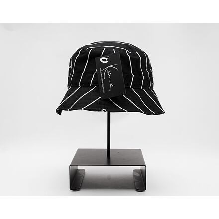 Hat Karl Kani Signature Pinstripe Bucket Hat black/white Sort | 7015468, 1