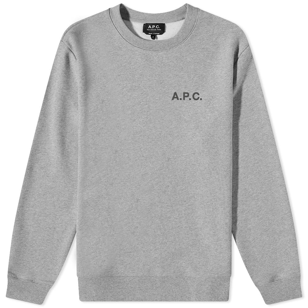 Sweater A.P.C. Arliss Logo Crewneck Grå | COEVV-H27691-PLA, 0
