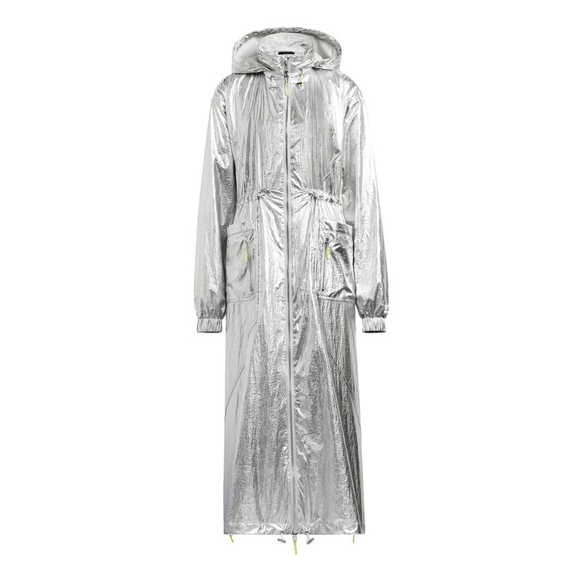 Regnfrakke adidas Originals Ivy Park Met Anorak Metalisk | HY8613