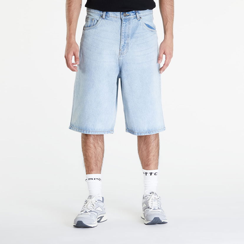 Shorts Urban Classics 90's Heavy Denim Shorts New Light Blue Washed Blå | TB6639-12689