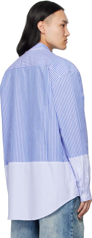 Skjorte VETEMENTS VETEMENTS Splitted Striped Shirt Blå | UH76SH630SL, 2