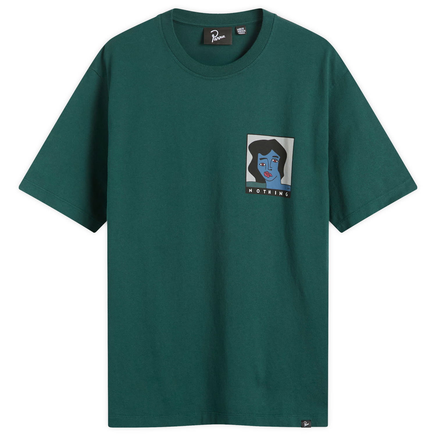 T-shirt By Parra Nothing Please T-Shirt Grøn | 54306-PGN, 1
