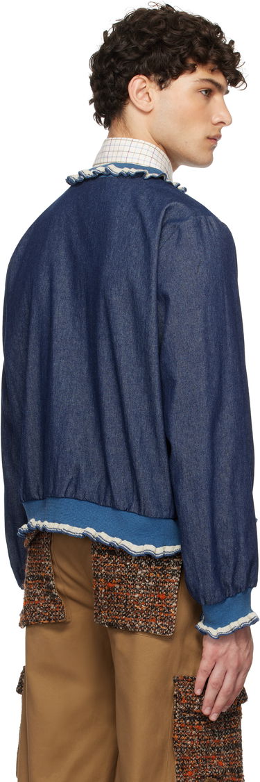 Bomberjakke Anna Sui Denim Bomber Jacket Blå | M1025J30, 2