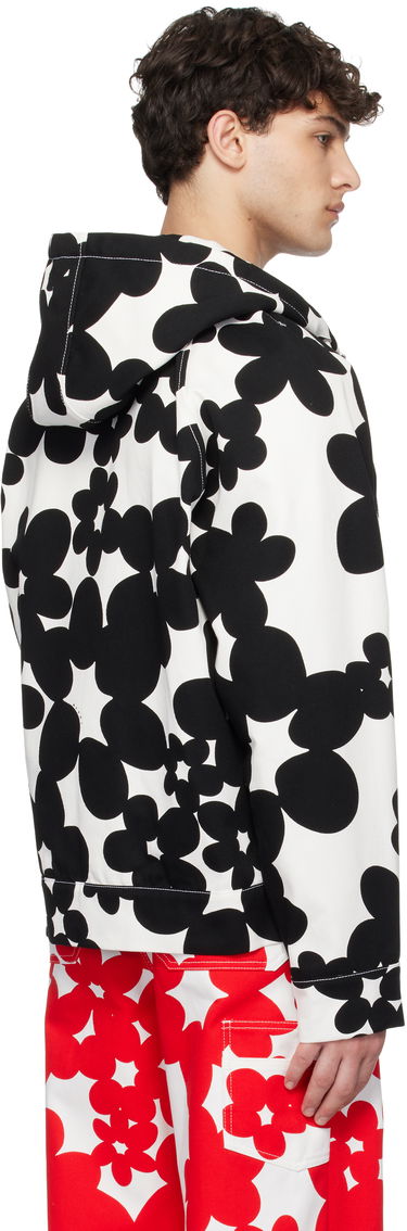 Sweatshirt Marni Marni Dillies Print Hooded Jacket Hvid | JUMU0182SU UTC462, 2