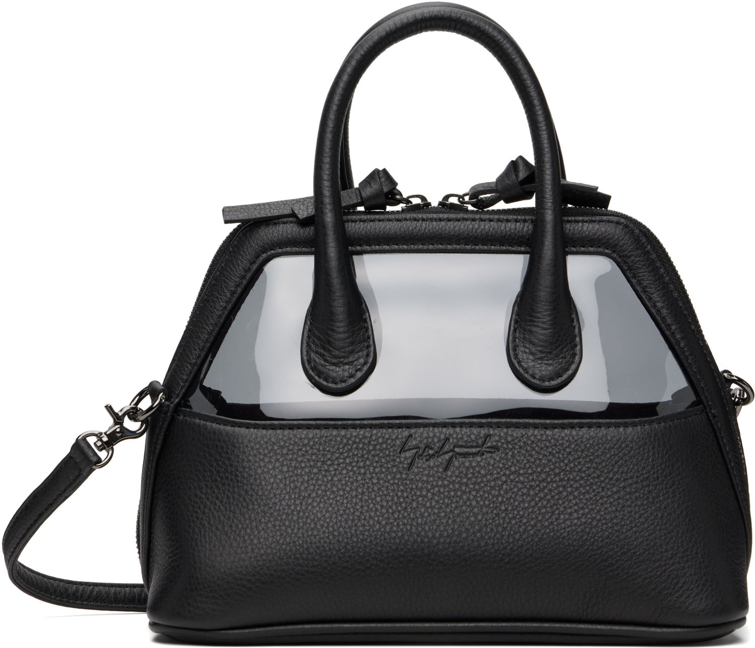 Håndtaske Yohji Yamamoto YOHJI YAMAMOTO Translucent Mini Bag Sort | DP-I15-715, 0
