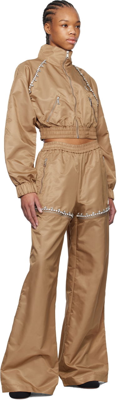 Træningsdragt Area AREA Crystal Trim Track Jacket Brun | FW24AWOU0028FA01, 3