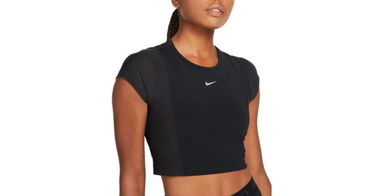 Crop top Nike Triko Pro Dri-FIT Sort | dd6501-010, 1