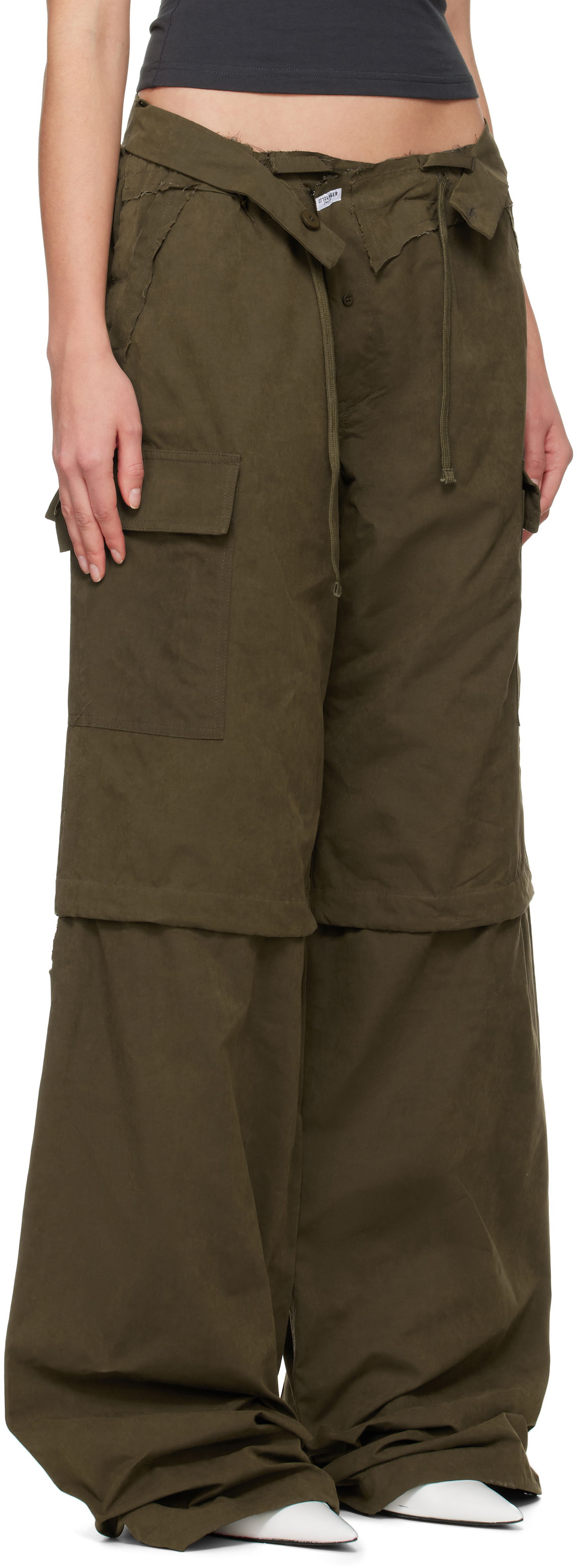 Cargo bukser Ottolinger Ottolinger Baggy Cargo Pants Grøn | 10620030601, 1