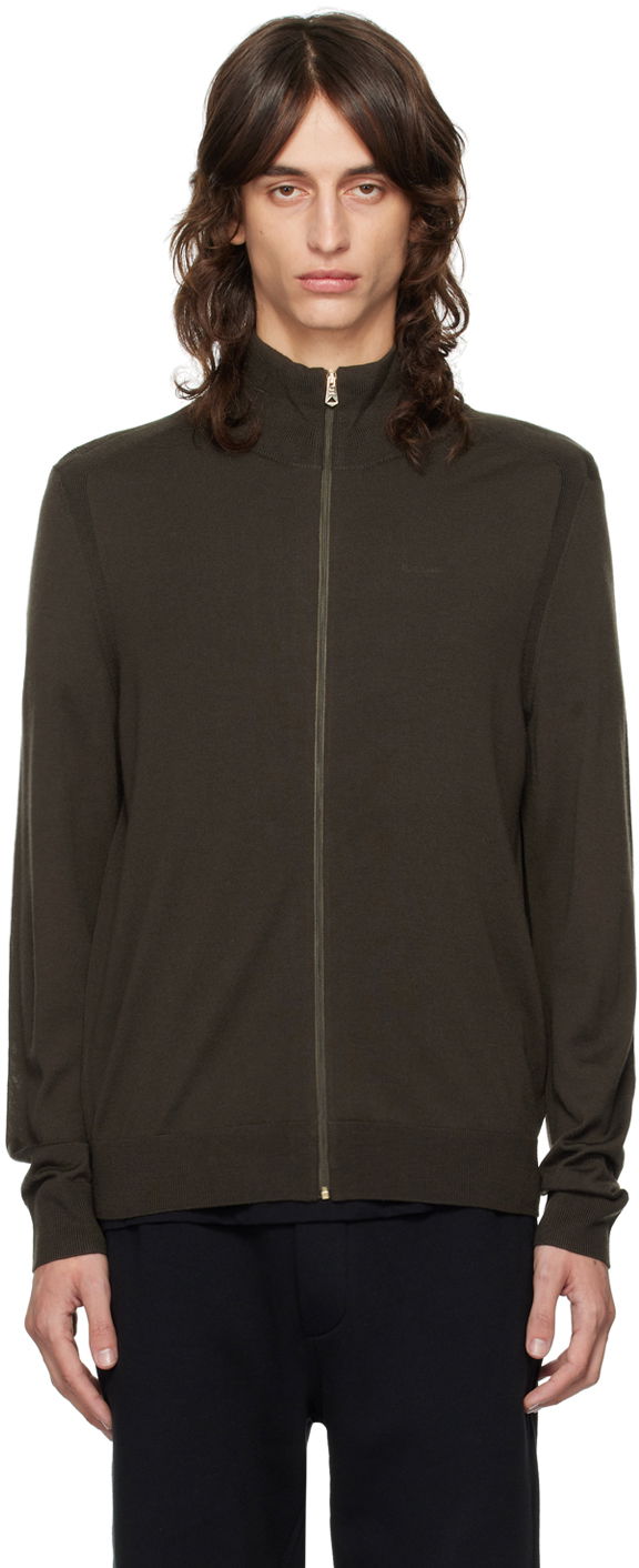Sweater Paul Smith Paul Smith Zip Through Cardigan Brun | M1R-763X-M02093-35