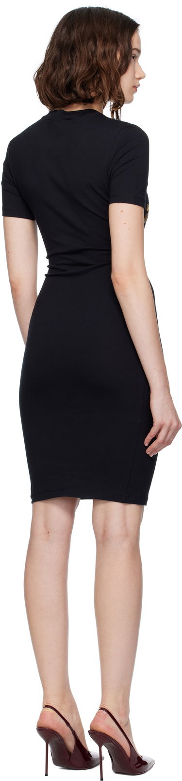Kjole Versace Versace Jeans Couture Jersey Stretch Minidress Sort | E79HAOE06_ECJ02E, 2