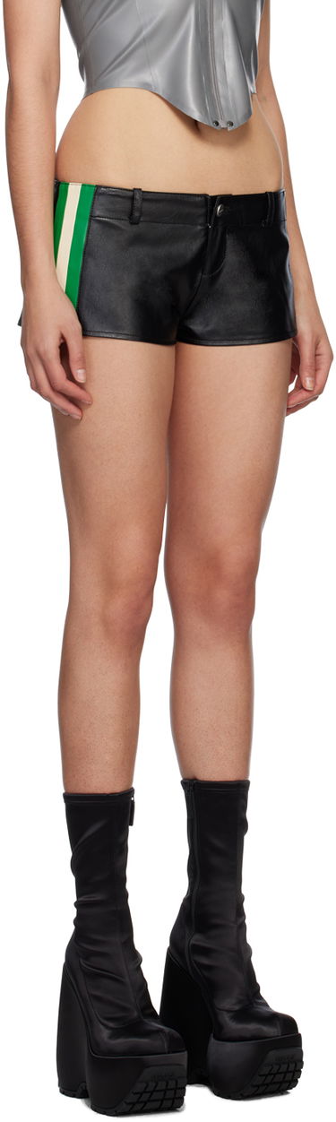 Shorts Miaou Miaou Devon Faux-Leather Shorts Sort | 3004VLBLK, 1