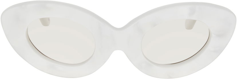 Solbriller ERL ERL Betty Sunglasses Hvid | ERL08K401