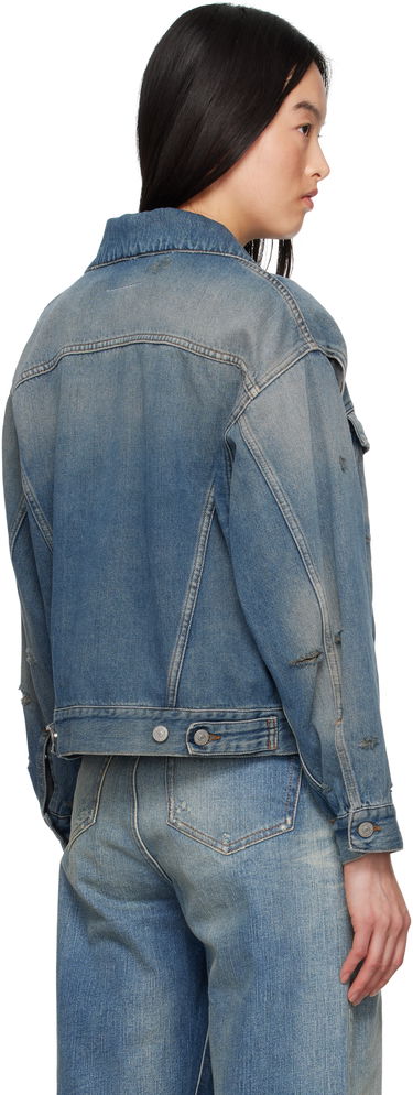 Jakke Maison Margiela MM6 Maison Margiela Faded Denim Jacket Blå | S52AM0319 M30017, 2