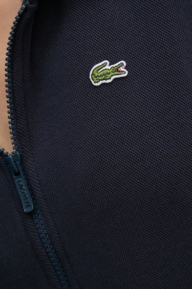 Sweatshirt Lacoste Navy Blue Zip-Up Hoodie With Applique Blå | SF2669, 4