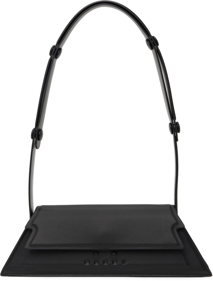 Skuldertaske Marni Mini Trunkoise Bag Sort | SBMP0184L0 P5298