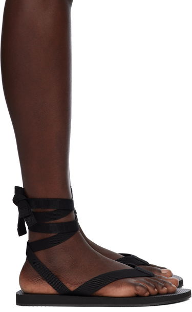 Tøj The Row The Row Dune Knot Sandals Sort | F1588-GRO, 0