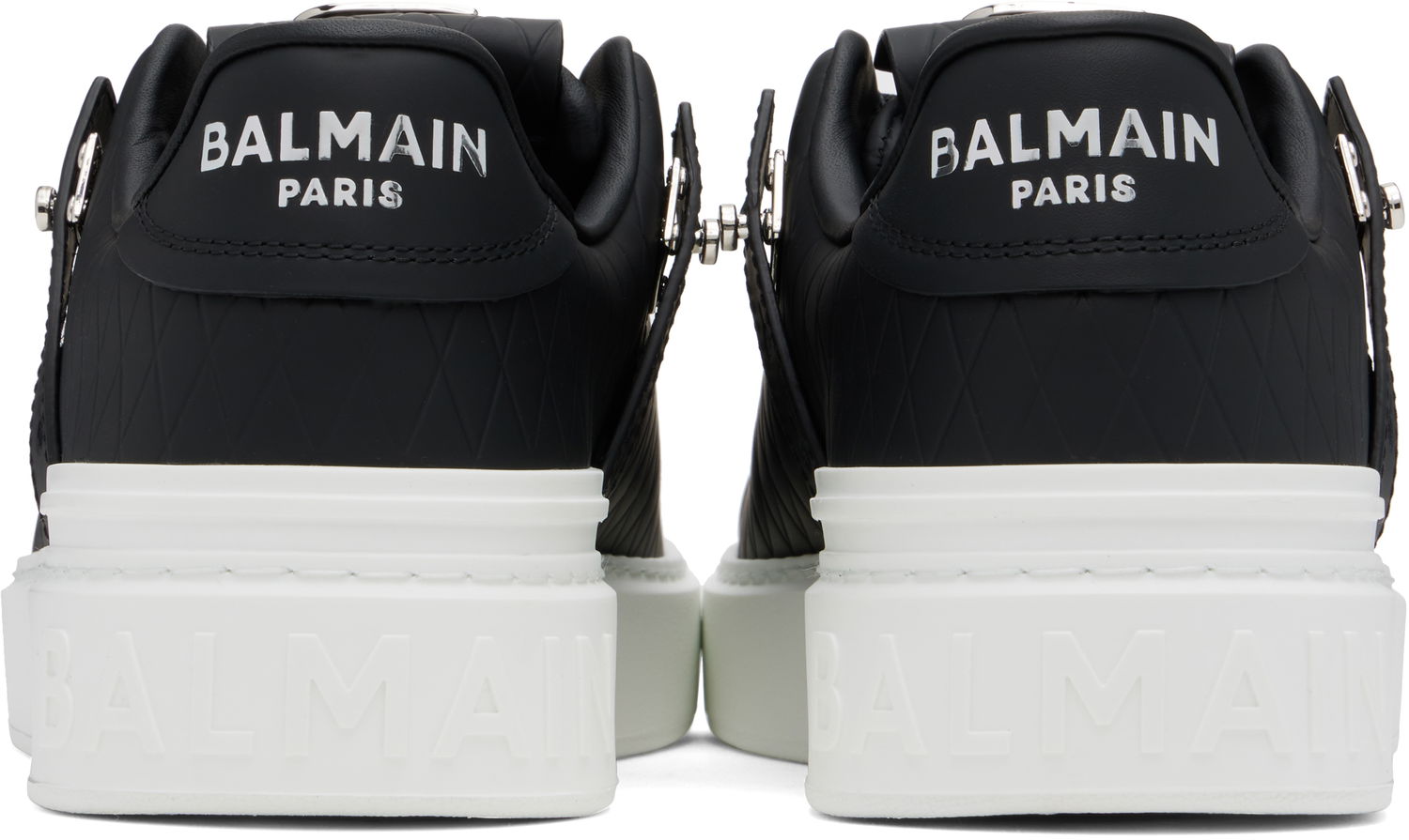 Sneakers og sko Balmain Balmain B-Court B-Buzz Sort | EM1VI370LCGD, 1