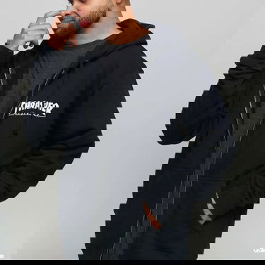 Sweatshirt Thrasher Thrasher Magazine Logo Zip Hoodie Mørkeblå | 113109, 3