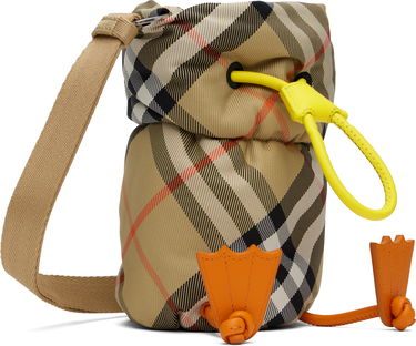 Skuldertaske Burberry Bottle Bag Duck Nylon Beige | 8089351, 1