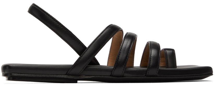 Sneakers og sko Marsèll Marsell Tavola Leather Slingback Sandals Sort | MW6801 193