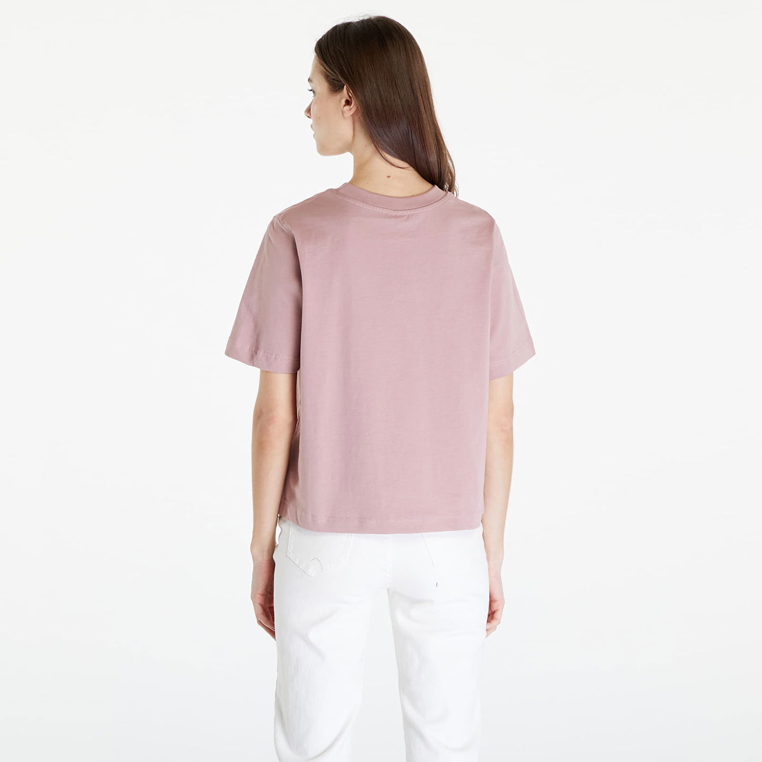 T-shirt Queens Essential T-Shirt With Contrast Print Pink Lyserød | QNS_020, 1