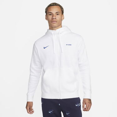 Sweatshirt Nike FFF Club Fleece Full-Zip Hoodie Hvid | DH4958-100, 0