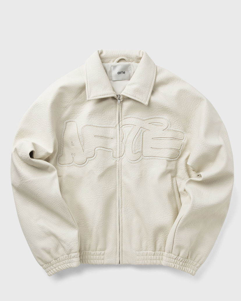 Jakke Arte Antwerp Beaded Patch Jacket Hvid | SS25-130J-CREAM