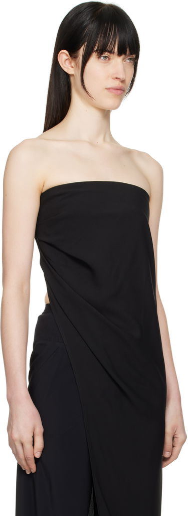 Kjole Rick Owens Rick Owens Hollywood Lido Draped Strapless Top Sort | RP01E7135 Y, 1