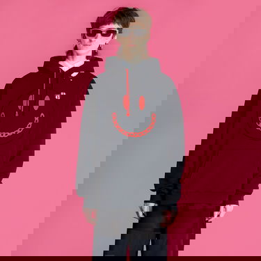 Sweatshirt RAF SIMONS Regular Fit Hoodie With Print Destroy Washed Sort | 224-164-19003-0099, 0