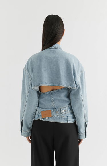 Jakke AXEL ARIGATO Hydra Tie-Front Jacket Blå | A2164001, 3