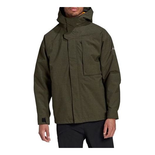 Parka adidas Performance Terrex Outdoor Stay Warm 3-in-1 Hooded Jacket Grøn | GE9895