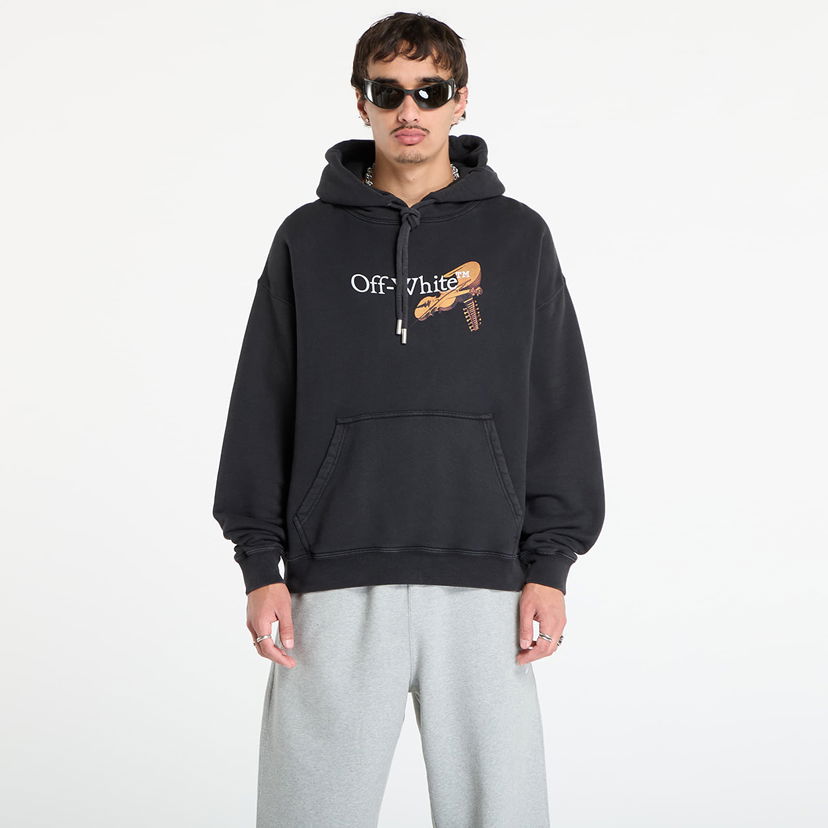 Sweatshirt Off-White Off-White Cupid Arrow Skate Hoodie Sort | OMBB085F25FLE0111301