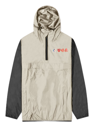Vindjakke Comme des Garçons K-Way x Half Zip Block Colour Jacket Beige | P1J506-3