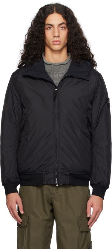 Bomberjakke Stone Island Crinkle Reps R-NY Bomber Jacket Sort | 811540823, 0